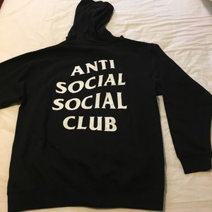 Anti social social club black hoodie